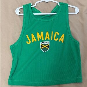 SHEIN Green Jamaica Tank Top